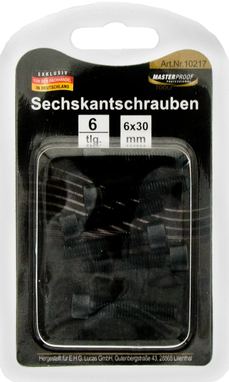 Sechskantschrauben 6 x 30 mm