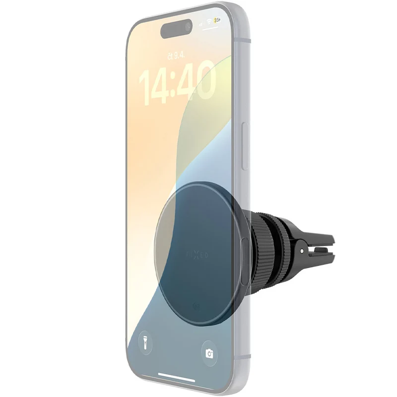 Autohalterung für den Lüftungsschlitz, 25W, Qi2.2/MagSafe, Fixed MagRound 3 Car Mount, Schwarz
