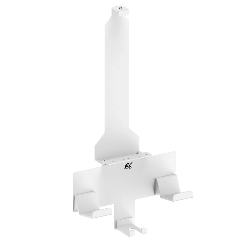 Wandhalterung weiß für Playstation 5 Konsole mit Padhalterung, 10kg max, NanoRS RS181