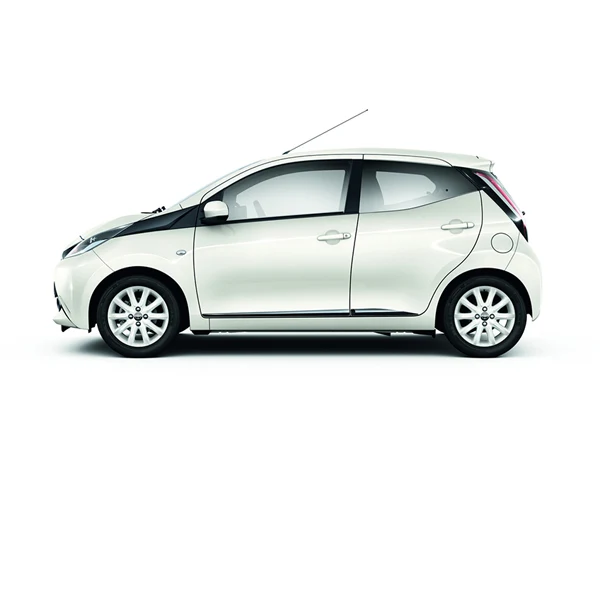 Ornamenten hoogglans zwart zijkant Toyota Aygo 2014 - 2022