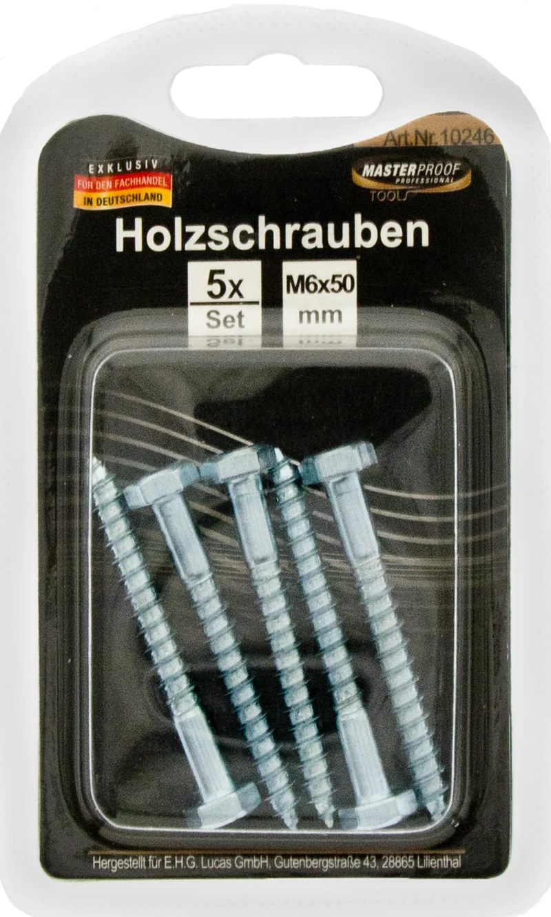Holzschrauben M6 x 50 mm