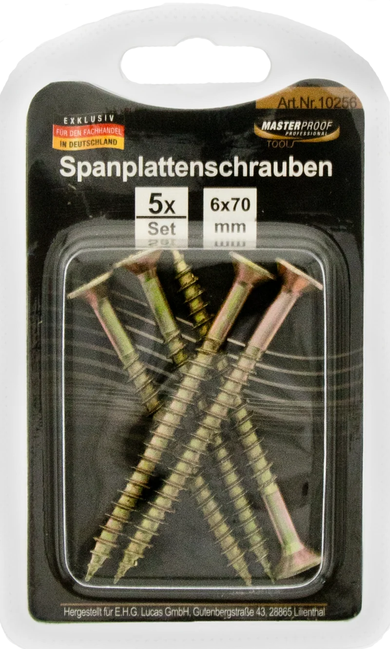 Spanplattenschrauben 6 x 70 mm