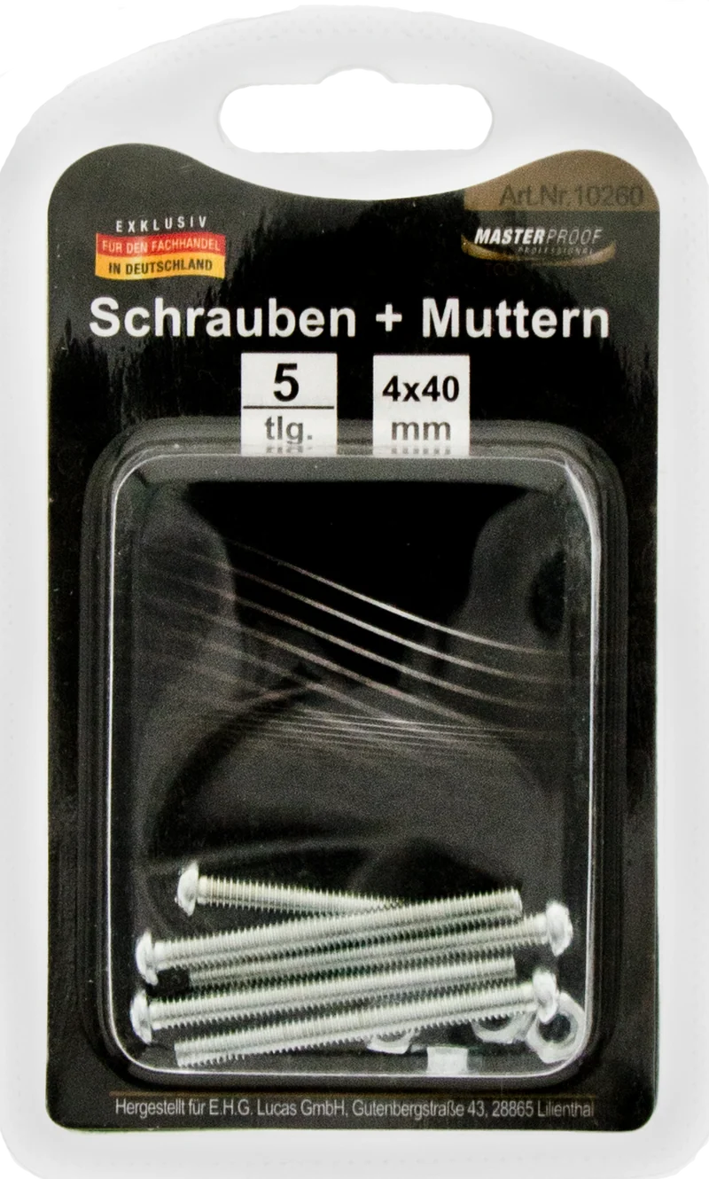 Schrauben und Muttern