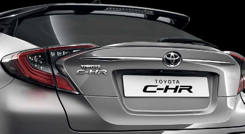 Ornament chroom achterklep Toyota C-HR 2016 >