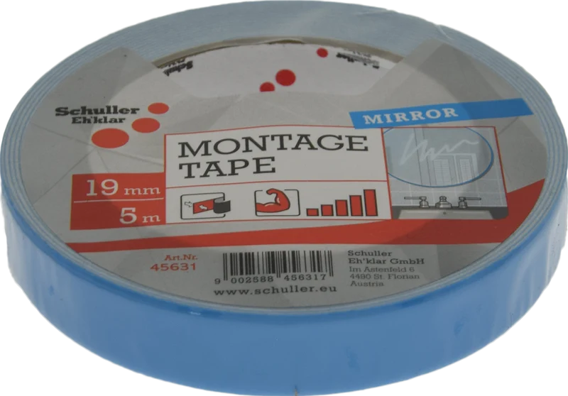 Montage Tape MIRROR 19 mm x 5 m weiß