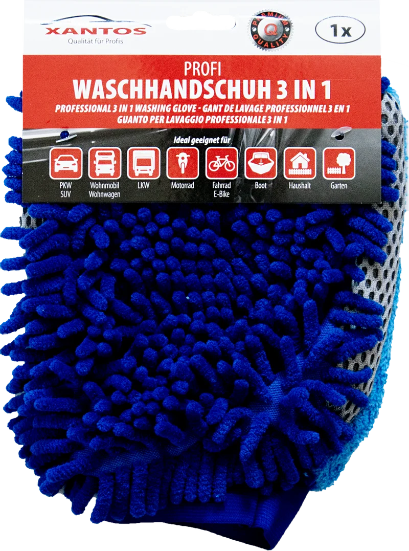 Profi Waschhandschuh 3 in 1