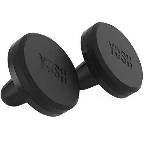 YOSH Magnetic Phone Car Mount, Upgraded Car Phone Holder Magnetic Air Vent, Mobile Cradle Magnet for iPhone 17 16 15 14 13 12 11 Pro Max X Samsung S25 S24 Google Pixel etc. 2-Pack
