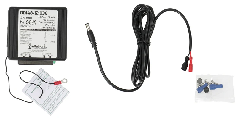 Zubehör 216240 Converter 12V out, 48V in mit 2M Kabel für Zebra ET51 8.4, Zebra ET56 10.1, Zebra ET55 10.1 und weitere