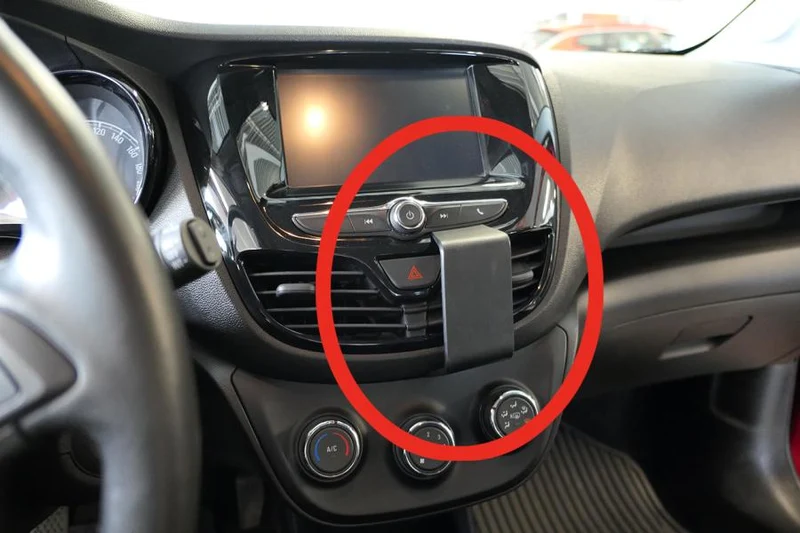 ProClip Fahrzeughalter 855514 - Winkelbefestigung- NUR für Modelle mit ab Werk eingebautem Navigationssystem - Opel Karl 16-20