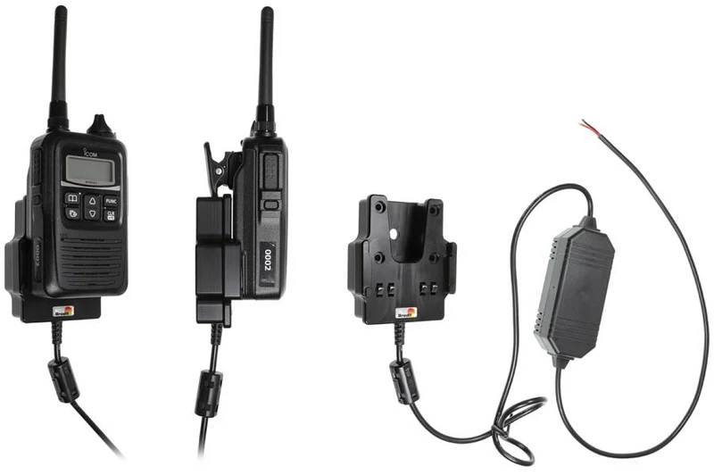 Gerätehalter 732025 mit Ladefunktion - für Funkgeräte - ICOM IP100H, ICOM IP501H