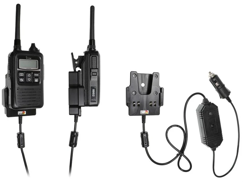 Gerätehalter 730025 mit Ladefunktion - für Funkgeräte - ICOM IP100H, ICOM IP501H
