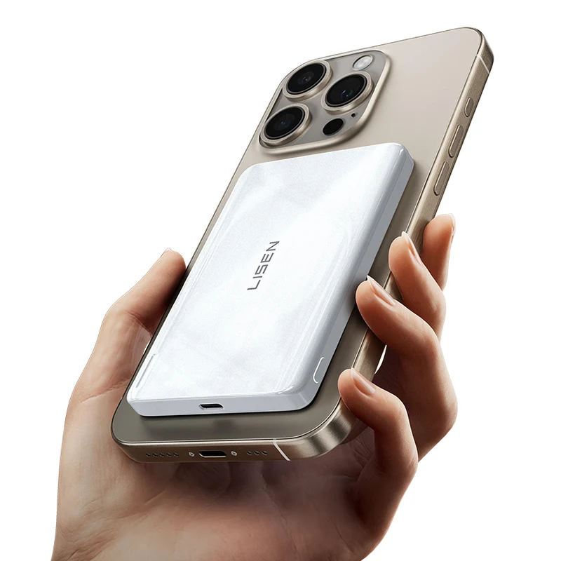 LISEN Mini Powerbank 5000mAh – Magnetisch & Ultra Slim