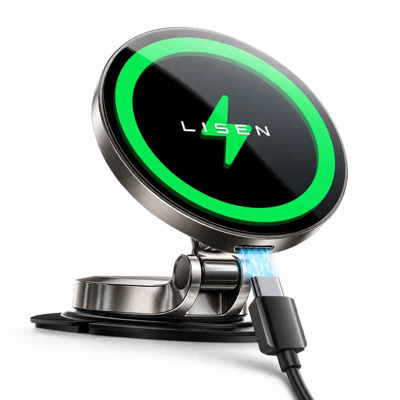 LISEN 15W Magnetisches Auto-Ladegerät