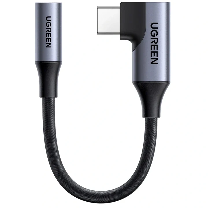Ugreen Kabel / Adapter Audio USB-C auf 3.5 mm Klinke, Ugreen CM991, 10 cm, Grau