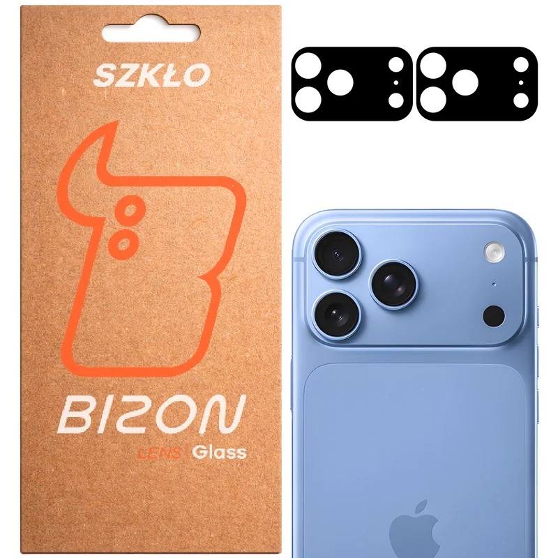 Gehärtetes Glas für die Kamera für iPhone 18 Pro, Bizon Glass Lens, 2 Stück