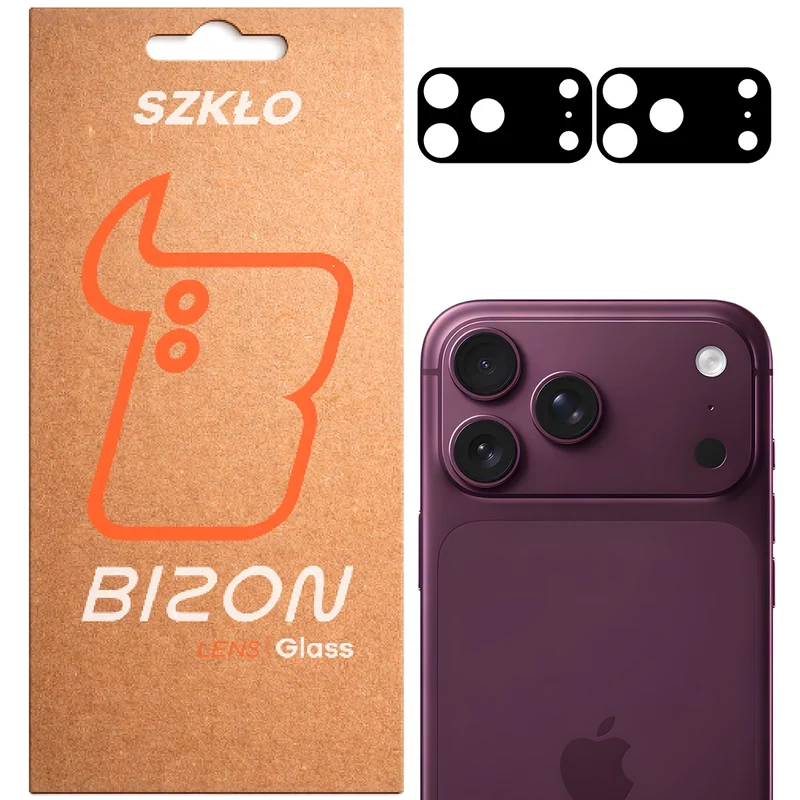 Gehärtetes Glas für die Kamera für iPhone 18 Pro Max, Bizon Glass Lens, 2 Stück