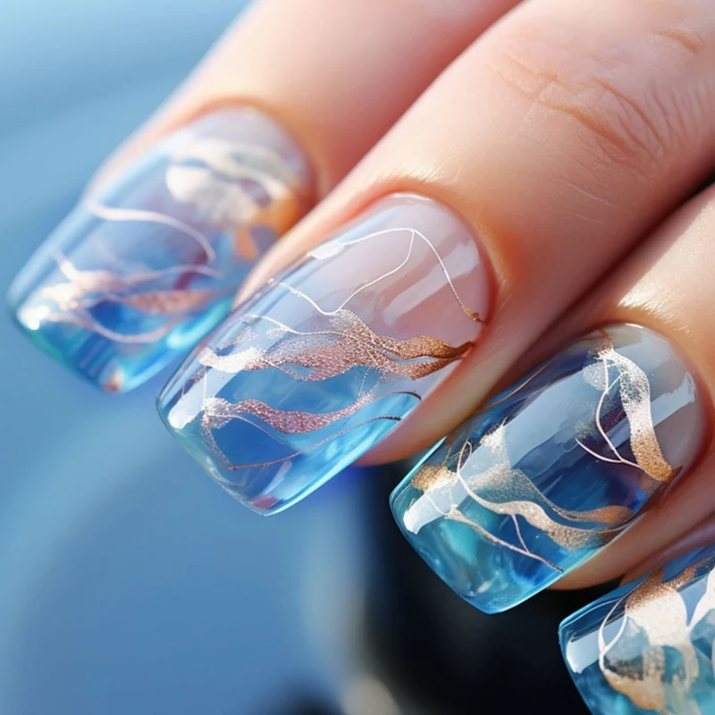 Künstlerische abstrakte Nagelverlängerungen Karnz