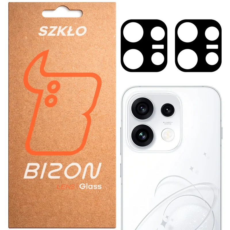 Gehärtetes Glas für die Kamera für Oppo Reno16 F / Reno16 FS, Bizon Glass Lens, 2 Stück