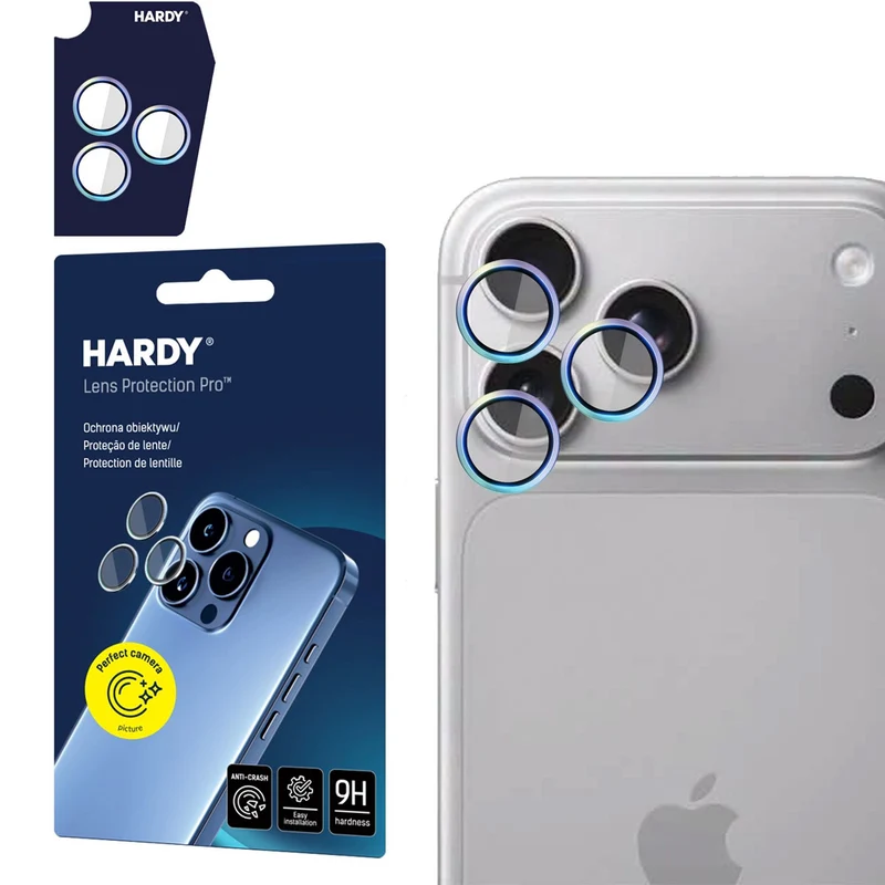 Objektivschutz für iPhone 18 Pro / Max, 3mk Hardy Lens Protection Pro, 1 Set, Bunt
