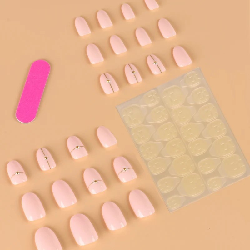 Designer-Fake-Nägel mit Kleber-Karnz
