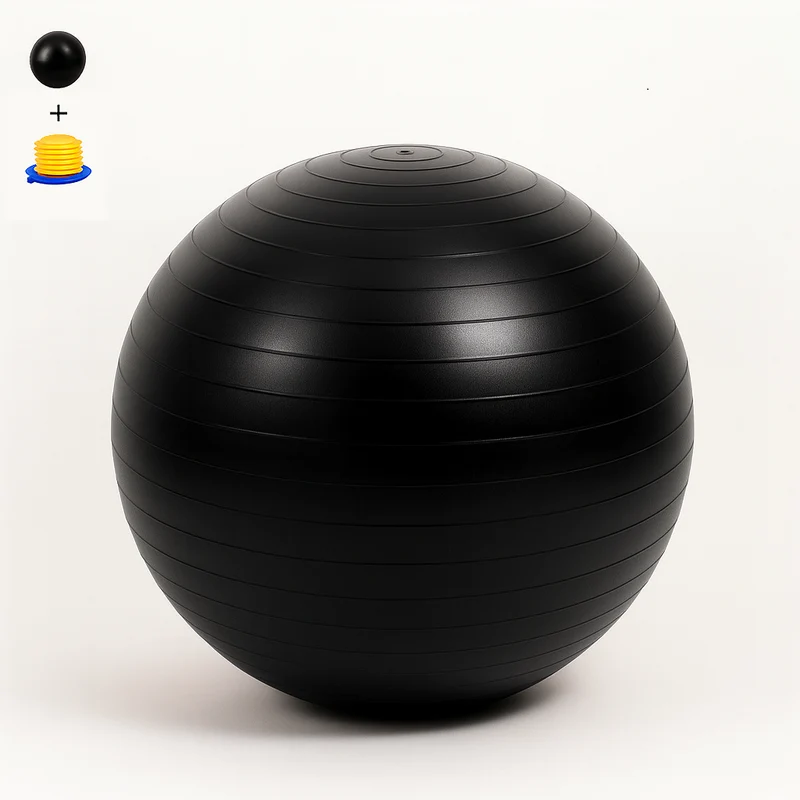Gymnastikball Fitnessball – 120 kg Belastbarkeit, inkl. Fußpumpe
