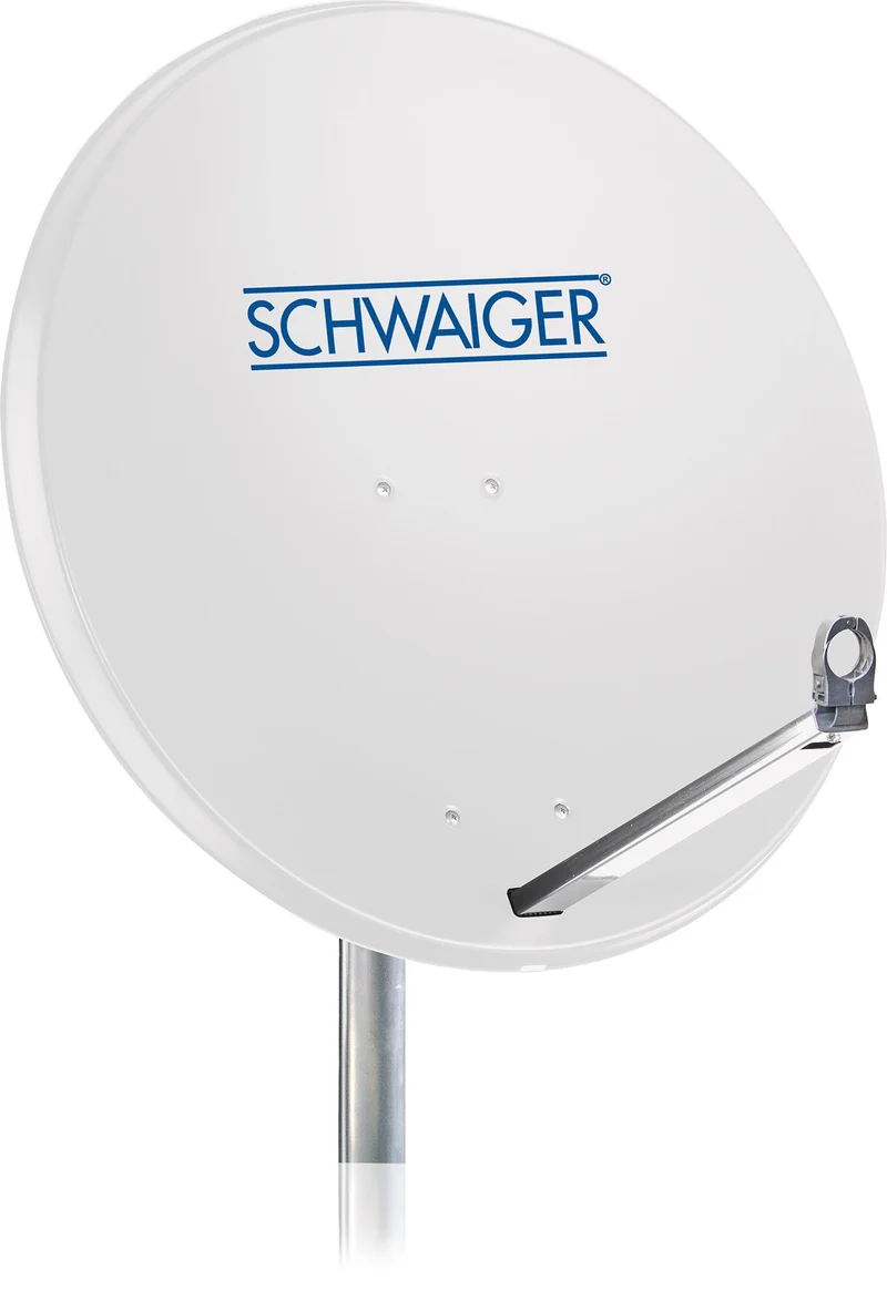 Aluminium Satellitenschüssel 80 cm hellgrau