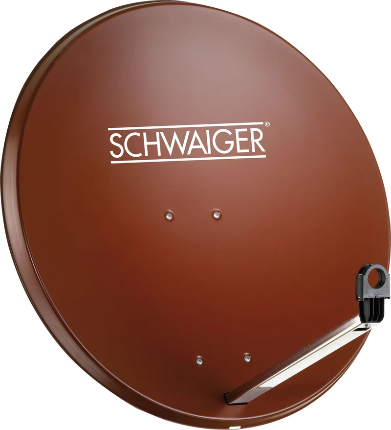 Stahl Satellitenschüssel 80 cm ziegelrot