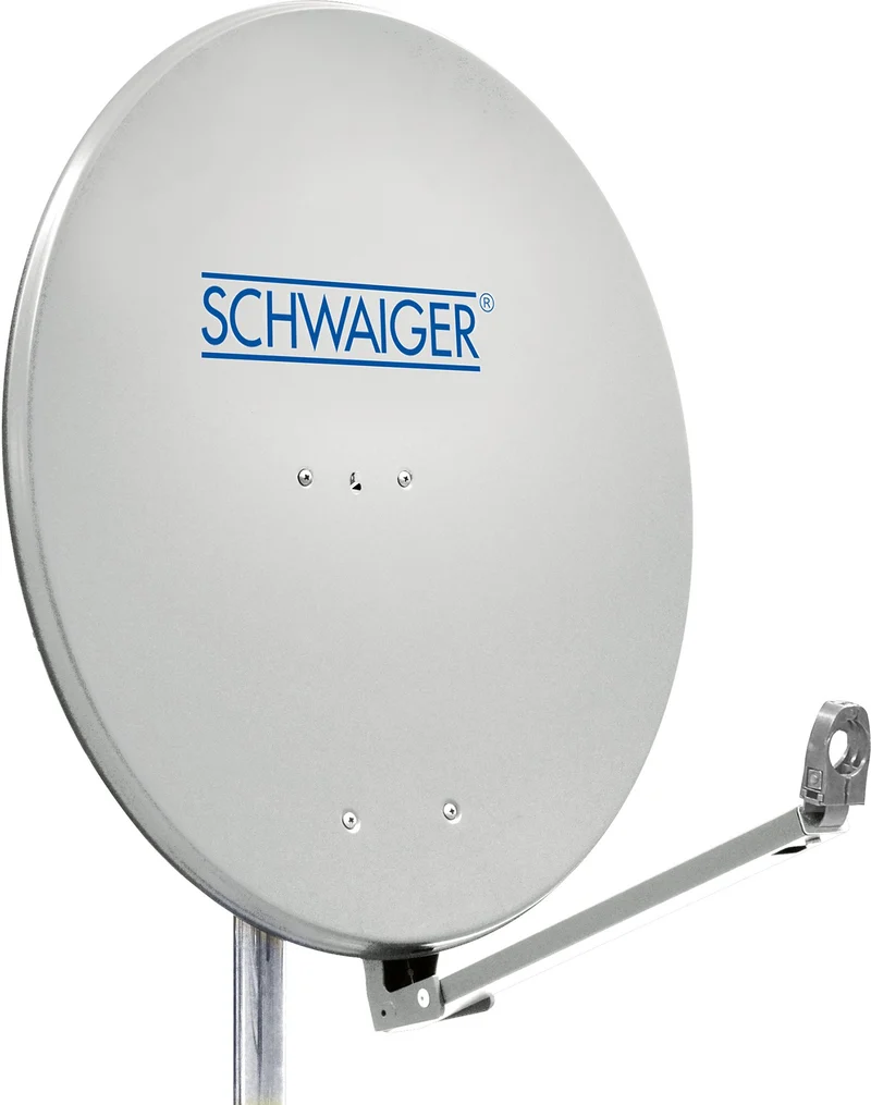 Aluminium Satellitenschüssel 88 cm hellgrau