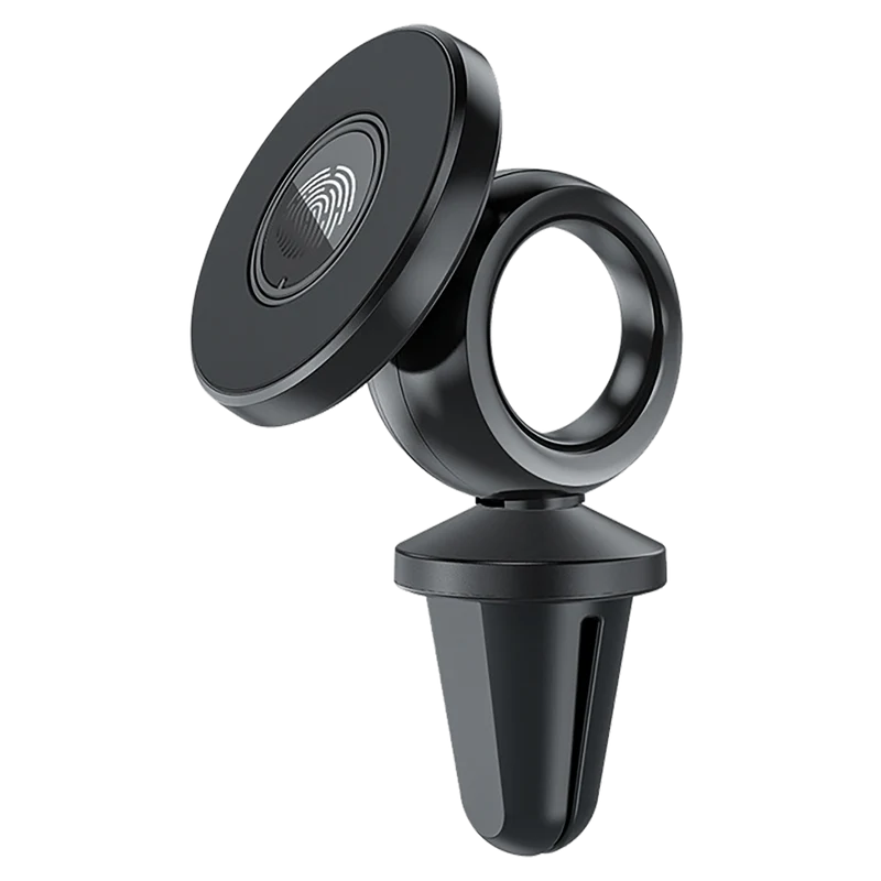 Universal Magnethalter "AirMag Pro" - 360° drehbar - 90° neigbar - 2 Metallplatten - schwarz