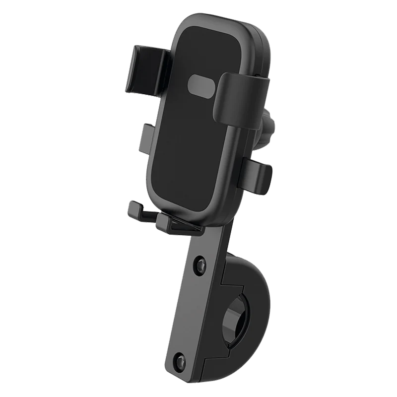 Fahrrad Handyhalterung "Comfort" - Einhandbedienung - mechanische Verriegelung - 67 mm - 95 mm Breite - schwarz