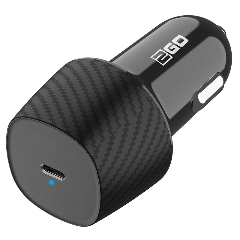 Kfz-Ladegerät 12 V / 24 V - Power Delivery - 1 x USB Type-C - 20 W - 3000 mA - schwarz
