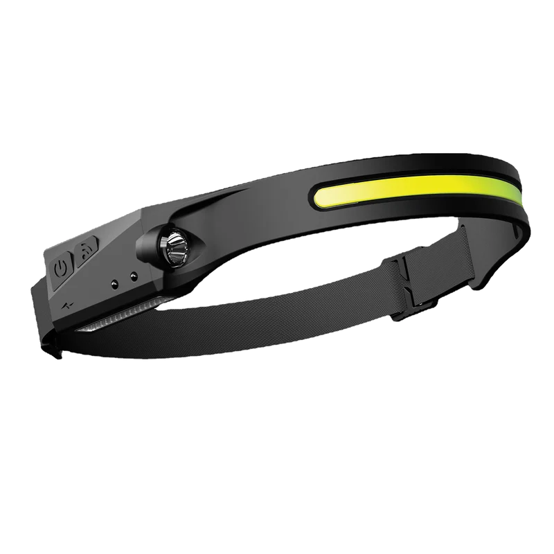 LED Kopfleuchte mit Stirnband - LED-Spot - Leuchtband - größenverstellbar