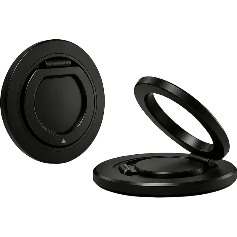 Magnetischer Fingerhalter für MagSafe, Samsung Magnet Holder Slim, Schwarz