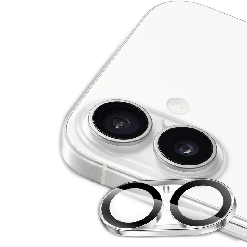 Kameraschutzglas für iPhone 16 / Plus, Whitestone CLenZ Camera Protector, 1 Stück