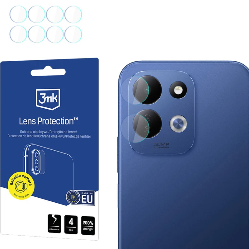 Objektivschutz für Xiaomi Redmi 17 4G / 5G, 3mk Lens Protection, 4 Sätze