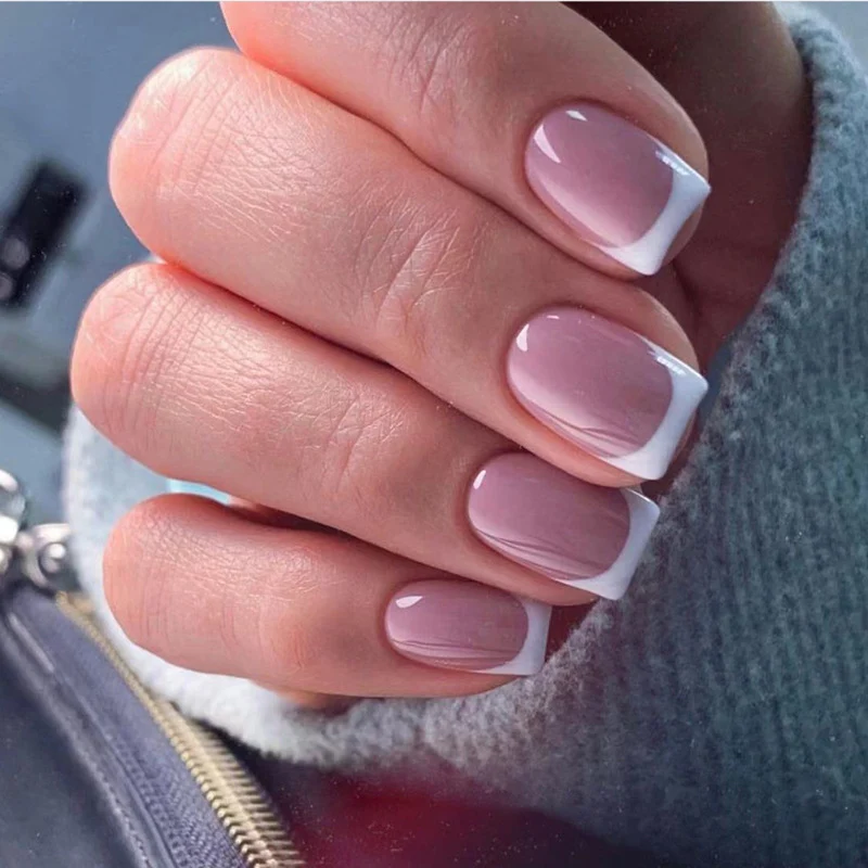 Elegante französische Spitze Nagelkunst Karnz