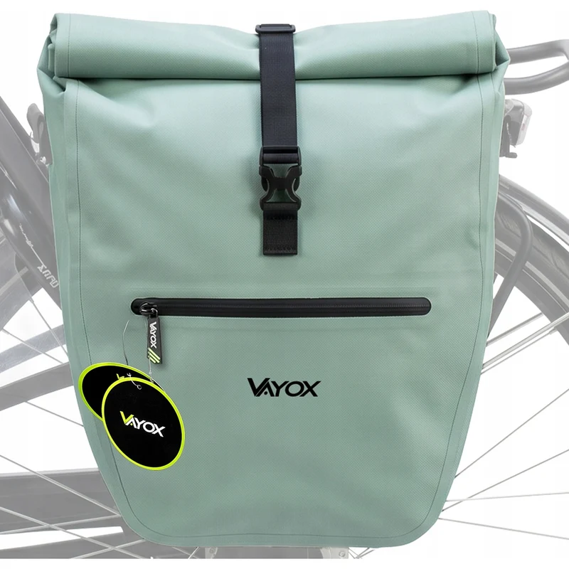 Fahrradtasche für den Gepäckträger, Vayox VA0445M 25L, Mintgrün