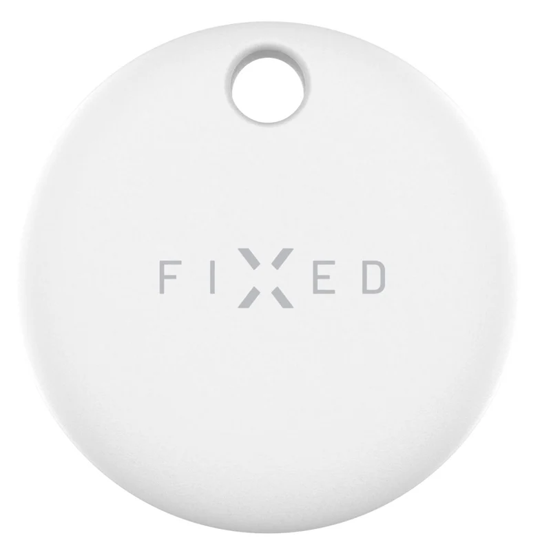 Tracker mit Apple Find My und Google Find Hub, Fixed Tag Dual GPS, mit Lautsprecher, Weiß