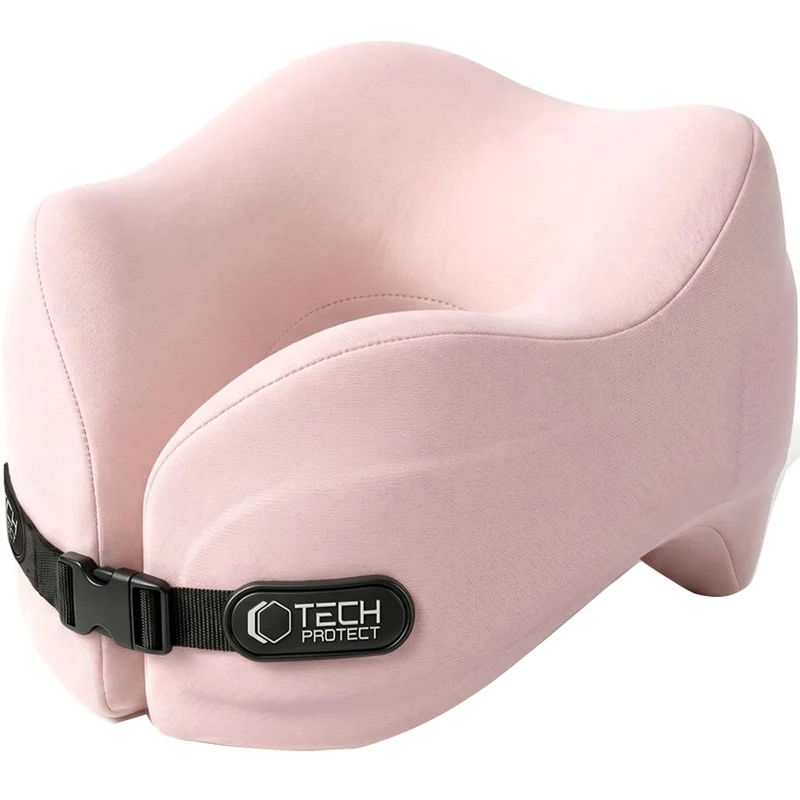 Nackenkissen für das Auto, Tech-Protect ComfortRest Travel Neck Pillow, Rosa