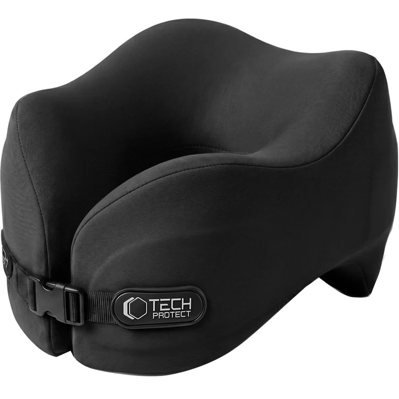 Nackenkissen für das Auto, Tech-Protect ComfortRest Travel Neck Pillow, Schwarz
