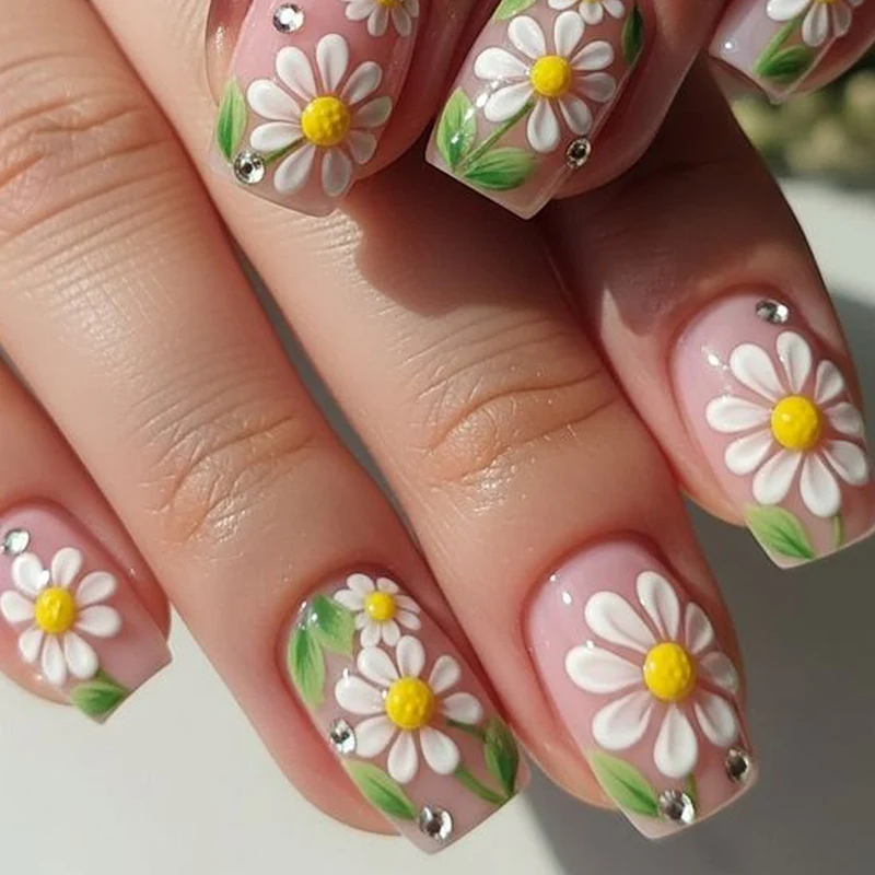 Floral 3D Nagelkunst Extensions Karnz 1789713315