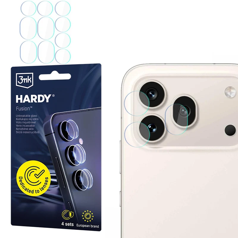 4x Hybridglas Kameraschutz für Honor 600 Pro 5G, 3mk Hardy Fusion Lens Protection