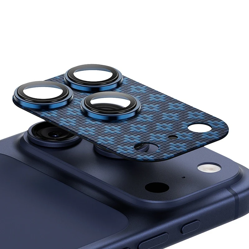 Kameraschutz für iPhone 17 Pro, Benks Armor Warrior Lens ArmorGrid, Blau