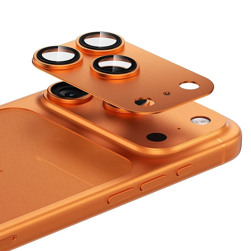 Kameraschutz für iPhone 17 Pro, Benks Glass Warrior Metal Integrated, 3 Stück, Orange