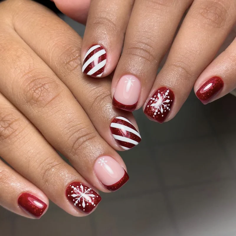 Festliche saisonale Acryl-Nagelkunstverlängerungen Karnz