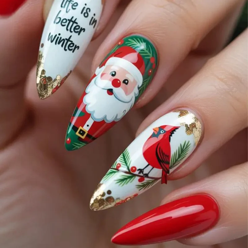 Festliches 3D Nagelkunst Set Karnz