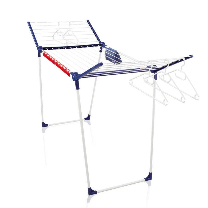 Wäscheständer Pegasus 200 Solid Comfort von Leifheit, Leinenlänge 20 m, rutschfeste Füße, wetterfest, 2 Wäschehalter, 81516