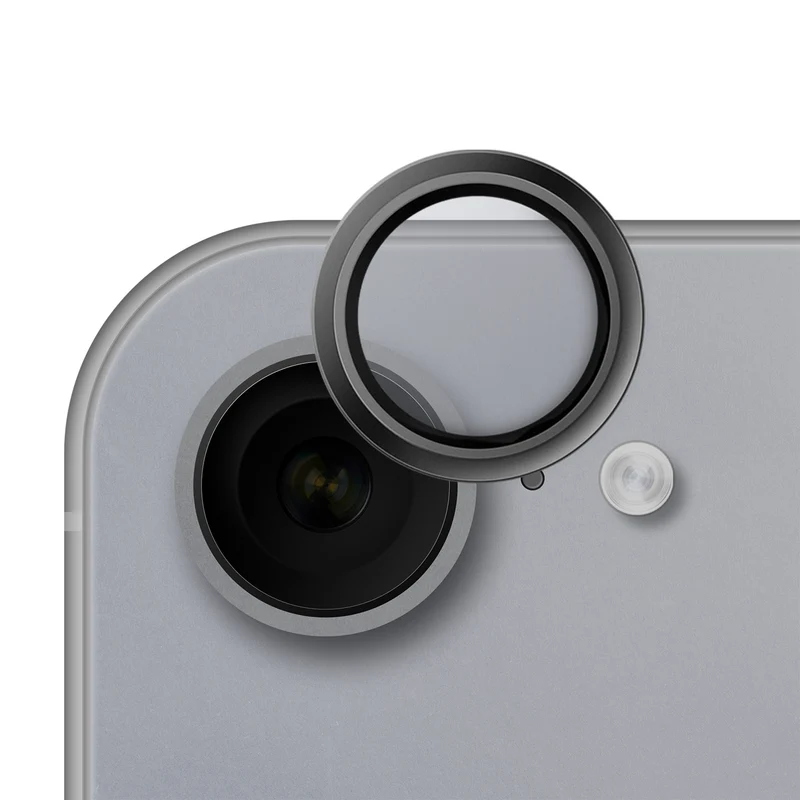 Kameraschutz für iPhone 17e / 16e, Hammer Glass Lens Protector, Silber