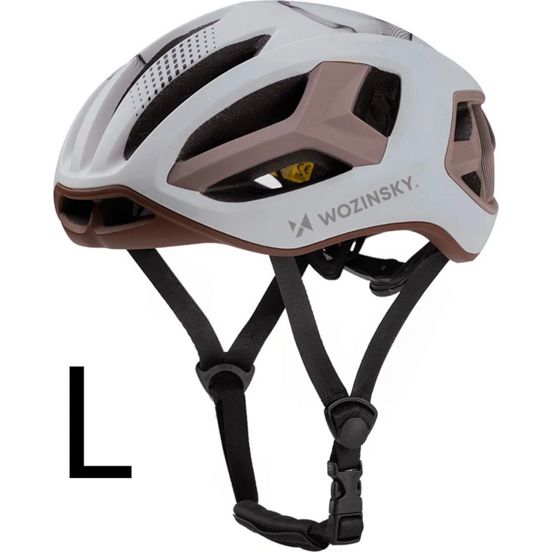 Rennradhelm MTB- Fahrradhelm Wozinsky HT-68 L, 57-62 cm, Braun