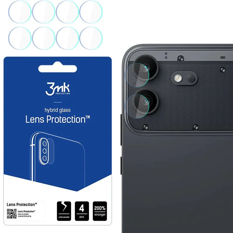 Objektivschutz für Nothing Phone (4b), 3mk Lens Protection, 4 Sätze